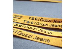 China Anti Elastic Silicone Printed 1cm Draw String Cord supplier