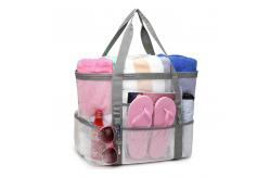 China Women Mesh Transparent Bag Double Layer Heat Preservation Large Picnic Beach Bags supplier