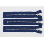 Polished Ykk Teeth Heavy Duty 2 Way Zippers , Long Heavy Duty Zippers For Leather for sale