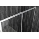 100X195CM Tempered Glass Sliding Shower Doors With Chromed Profile And Clear Glass