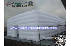 China Custom 42 Foot White Inflatable Event Tent , Inflatable Family Camping Tent supplier
