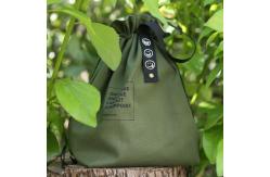 China Customized Insulated Bento Bag Wide Opening Canvas Drawstring Lunch Bag supplier