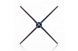 China 65cm 4 Blades Spinning Led Hologram , Holographic 3d Led Fan 450x224px Resulution supplier