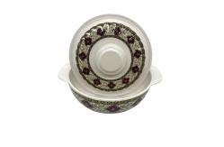 China Ripple Melamine Salad Bowl With Lid Non Toxic 7.5 531 Series CE supplier