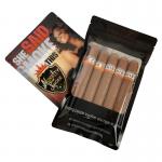 Resealable Custom Plastic Cigar Humidity Ziplock Bags With Display Box for sale