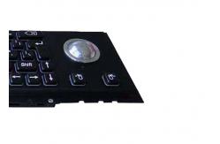 China SUS304 IP65 Industrial Keyboard With Trackball 20mA Wired Panel Mount supplier