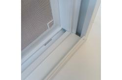China Double Hung White Vinyl Window With Screen UPVC Frame And Glass Pane supplier