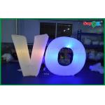 Lingting Nylon Inflatable Lighting Decoration , Inflatable Letters With Blower And Remote Controller for sale