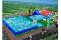 China Removeable Inflatable Water Park With Swimming Pool For Schools , Sports Arenas supplier