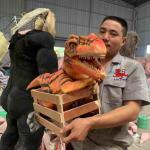 Custom Realistic Dinosaur Hand Puppet  , Theme Park T Rex Hand Puppet