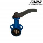 Carbon Steel Manual EPDM Seal Butterfly Valve Stainless Steel Plate for sale