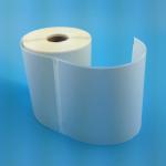 China Rectangular Inkjet Adhesive Blank Label Rolls For Stores manufacturer