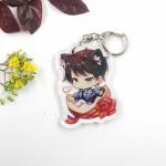 Manufacturer Custom Cartoon Pattern Printed Acrylic Keychain Caricatur Cartoon Character Cute Charm Acrylic Keychains for sale