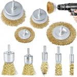 1in Wire Brush Set 80g For Drill Metal Attachment Grinding Rust for sale