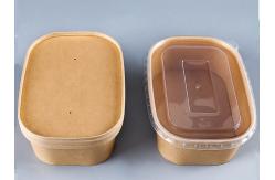 China Rectangular Kraft Paper Rice Box Bento 500ml 650ml 750ml 1000ml supplier