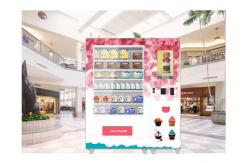 China Cash Card Payment Cookie Cupcake Vending Machine With Remote Network Management System supplier