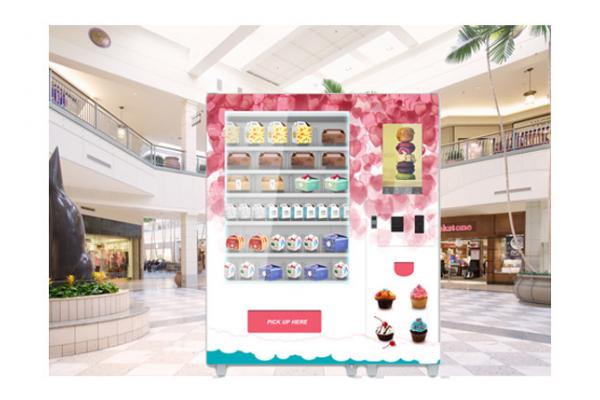 Cash Card Payment Cookie Cupcake Vending Machine With Remote Network Management System