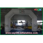 Inflatable Finish Arch Durable White Blue Red 6x3m Inflatable Start Finish Arch With Printing Logo for sale