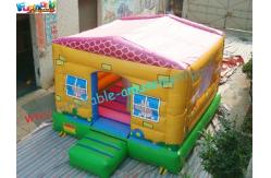China Peppa Pig Commercial Bouncy Castles , Popular Mini Inflatable House For Childrens supplier