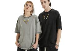 China Custom Contrast Stitch Thread Blank T Shirts Short Sleeves 2XL No Label supplier