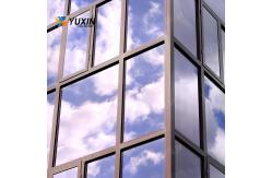 China 2mil Metal Mirror Building Reflective Film Roll Self Adhesive Glass Wall Tinting supplier