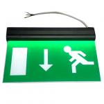 Alumium End Cap Battery Powered Rechargeable Double Sided Exit Signs for sale