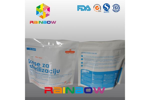 High Temperature Resealable Plastic Microwave Steriliser Food Bags With Zipper
