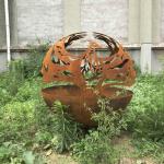 SPHERE Design Steel Fire Pits Diameter 1000mm spring steel wire round steel pit