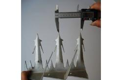 China Large Blade 1mm 2mm Anti Theft Fence Spikes Anti Climb Wall Spikes Rustproof supplier
