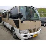 1HZ Diesel Engine Toyota Used Coaster Bus 30 Seats Manual Gear Box With AC for sale