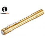Mini Lumintop Iyp365 Brass Flashlight , Self Luminlous Ring Copper EDC Flashlight for sale