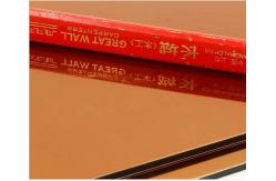 China 1250mm SGS Mirror Aluminum Composite Panel Easy To Install & Maintain supplier