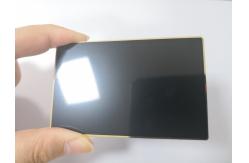 China Custom 0.8mm Plain Matte Black Metal Bank Card With Contact Chip Hole supplier