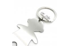 China As Photo Available Boy Metal Keychain Holder with MOQ of 500 supplier