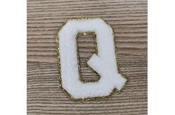China Towel Embroidered Letter Patches Heat Transfer Labels For Clothes supplier