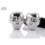 Human Skull Head Inox Ice Cube , Custom Stainless Steel Ice Cube Set