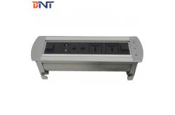 China The Silver  Aluminum Alloy Electric  Desk Flip Up Hidden Socket supplier