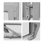 European Style Tilt and Turn UPVC Window Outward Swing