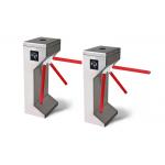 Mechanical Drive Tripod Turnstile Gate SUS304 RFID LED Indicator Half Height