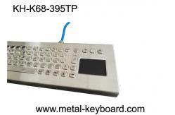 China Vandal resistant 70 PC Ruggedized Keyboard Panel Mount layout with touchpad supplier
