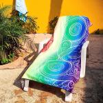 Rectangular Microfiber Beach Towel With High Absorbency And Nature Inspired Designs for sale