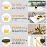 300prm/Min Electric Spin Scrubber Adjustable Handle