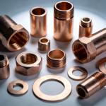 OEM ODM Copper CNC Turning Machining Parts for Heat Exchangers / Electronics for sale