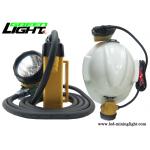 Aluminum Lighting Cup Rechargeable Miners Headlamp 25000lux IP68 CREE Light Source