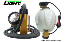 China Aluminum Lighting Cup Rechargeable Miners Headlamp 25000lux IP68 CREE Light Source supplier