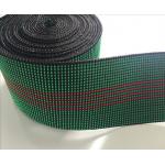China 50mm Green Color Trampoline Webbing Strong Elastic Home Textile 50g/M manufacturer