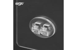 China WGO Transparent Sticky Buckle Shower Caddy Adhesive Strips Wire Shelf Fixture supplier