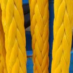 Custom Pre Stretch UHMWPE Marine Rope 12 Strand 48mm HMPE Ship Mooring Rope for sale