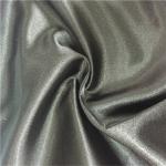 Eco - Friendly Polyester Fabric Clothing Satin Spandex Silver Color For Dress for sale