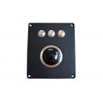USB Harden Resin Military Mechanical Trackball 400DPI Panel Mount Trackball for sale